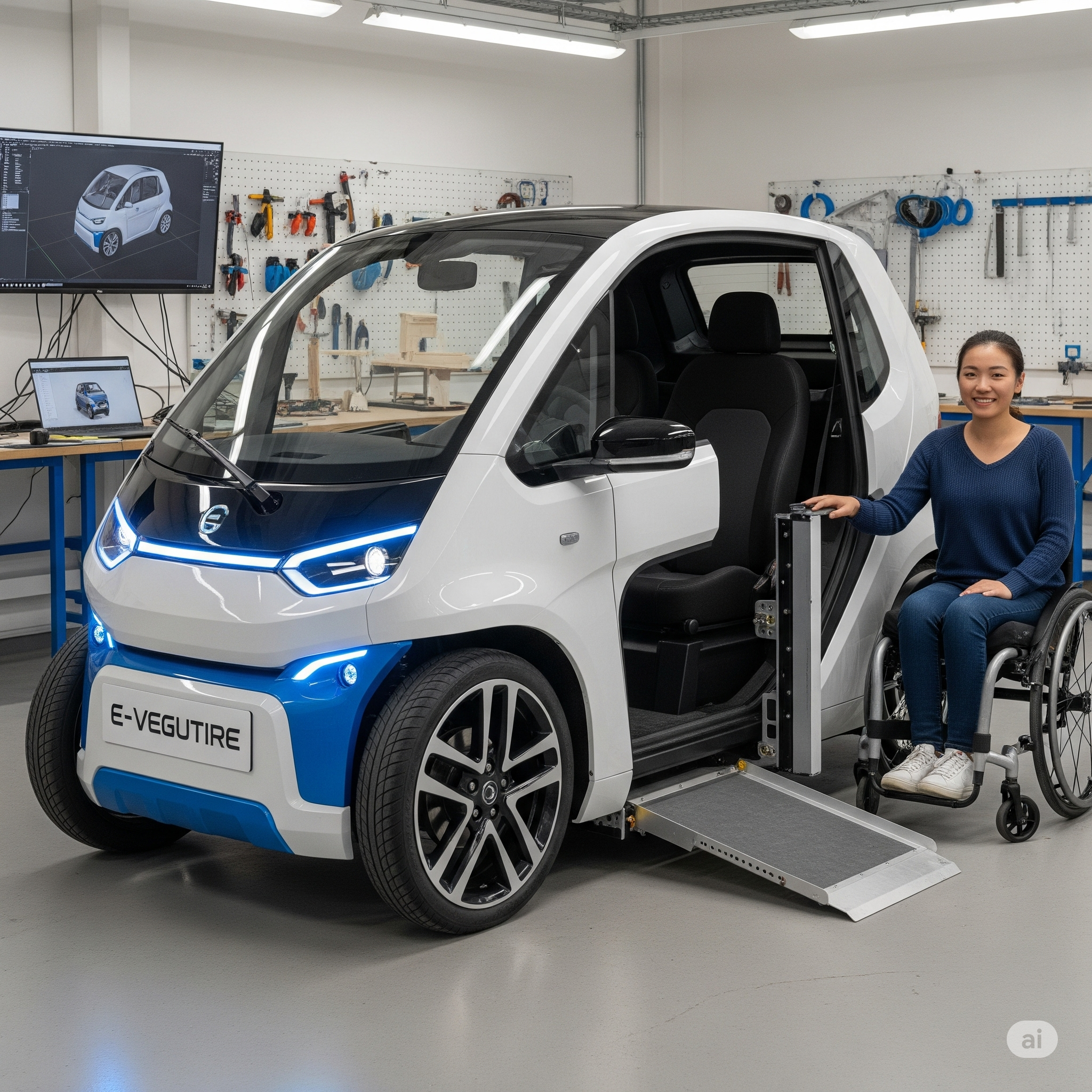 Disabled-Friendly E-Vehicle